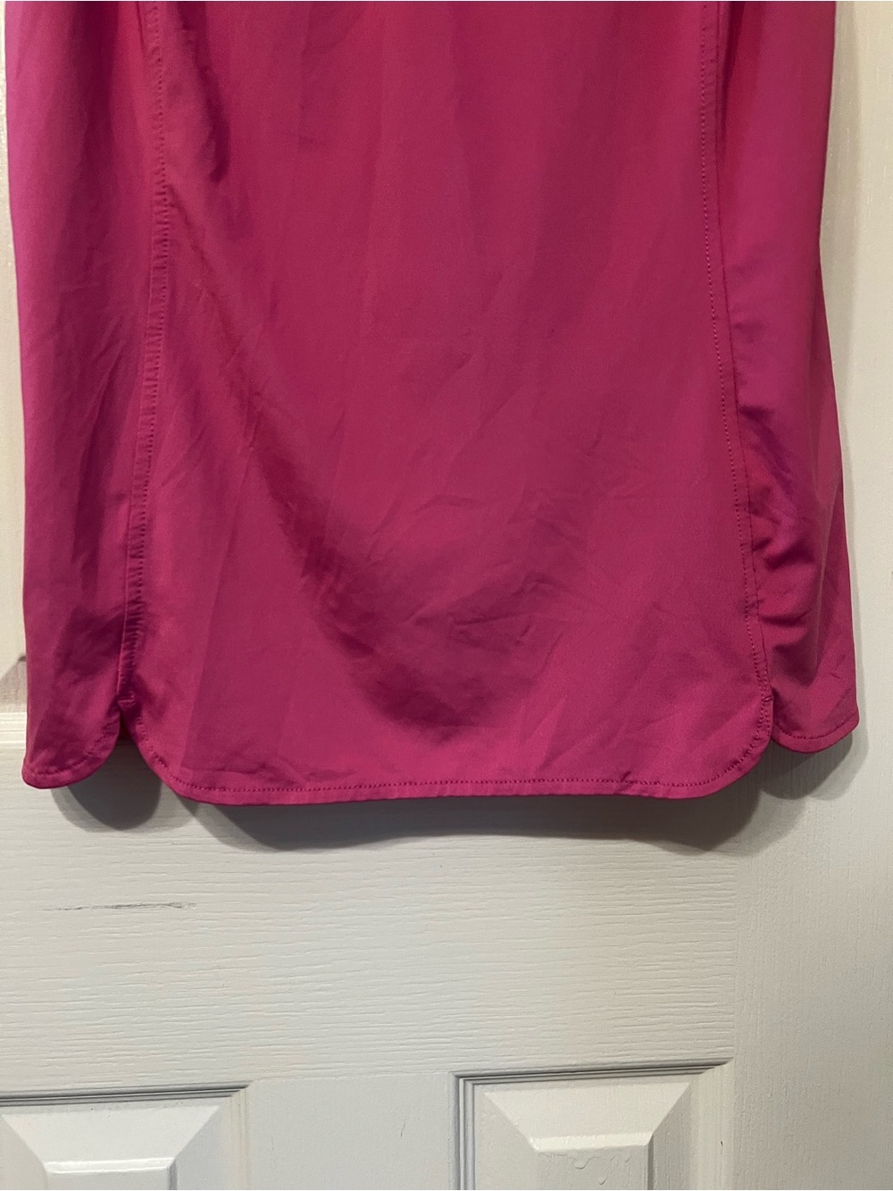 Vineyard Vines Women's Sleeveless Hot Pink Performance Ruffle Golf Polo, Size XS - Picture 8 of 11